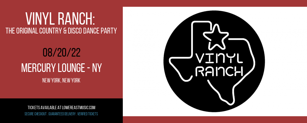Vinyl Ranch: The Original Country & Disco Dance Party at Mercury Lounge